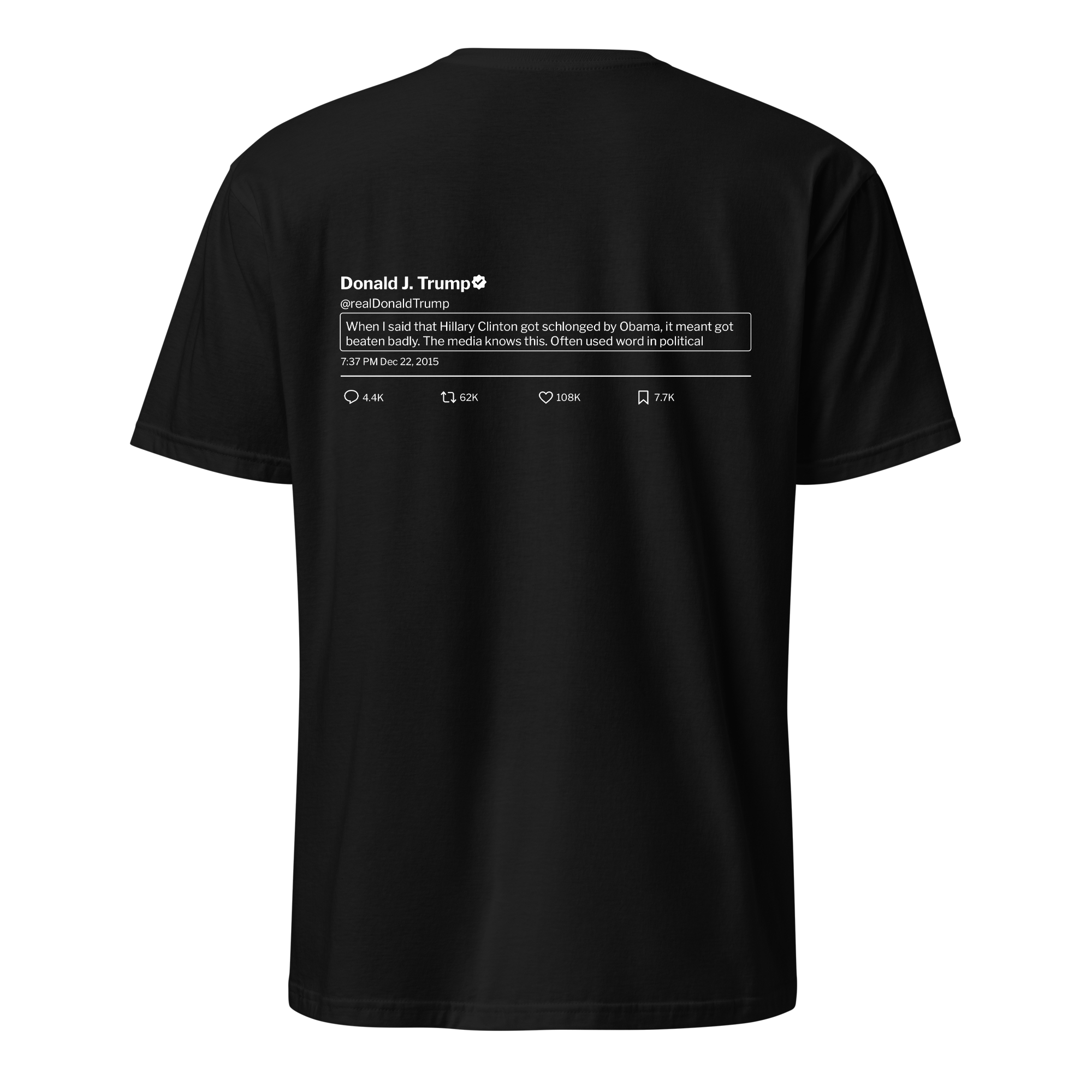 Trump Tweet Tee: Hillary Schlonged