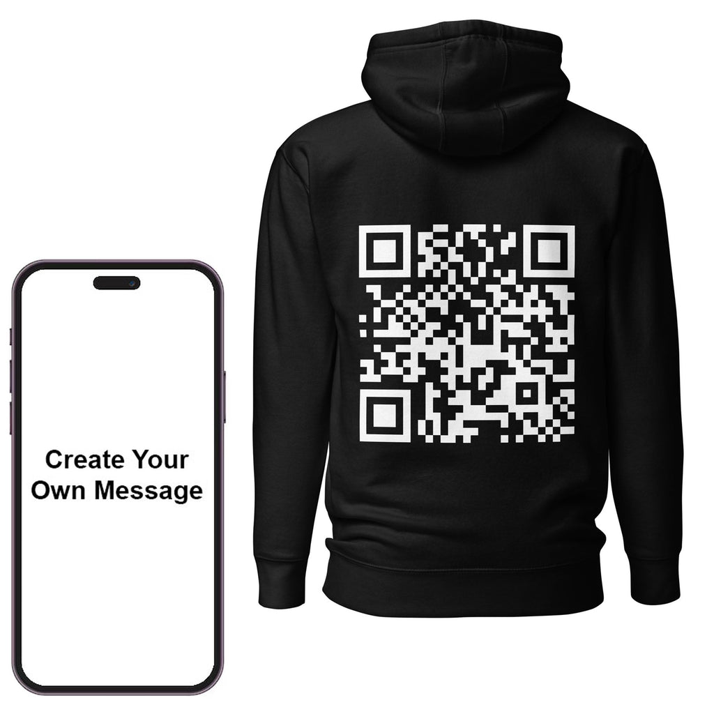 Custom Message QR Hoodie (lookhuman)
