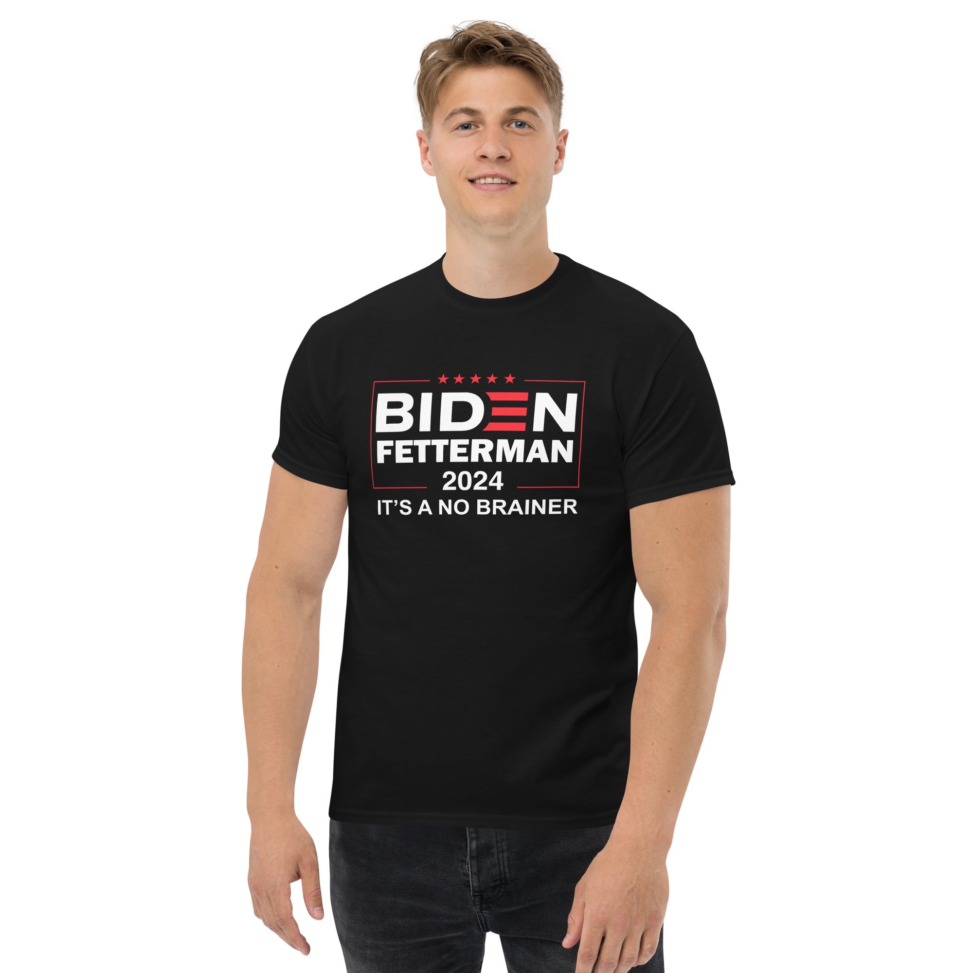 Biden Fetterman 2024 "Its's A No Brainer" T-Shirt