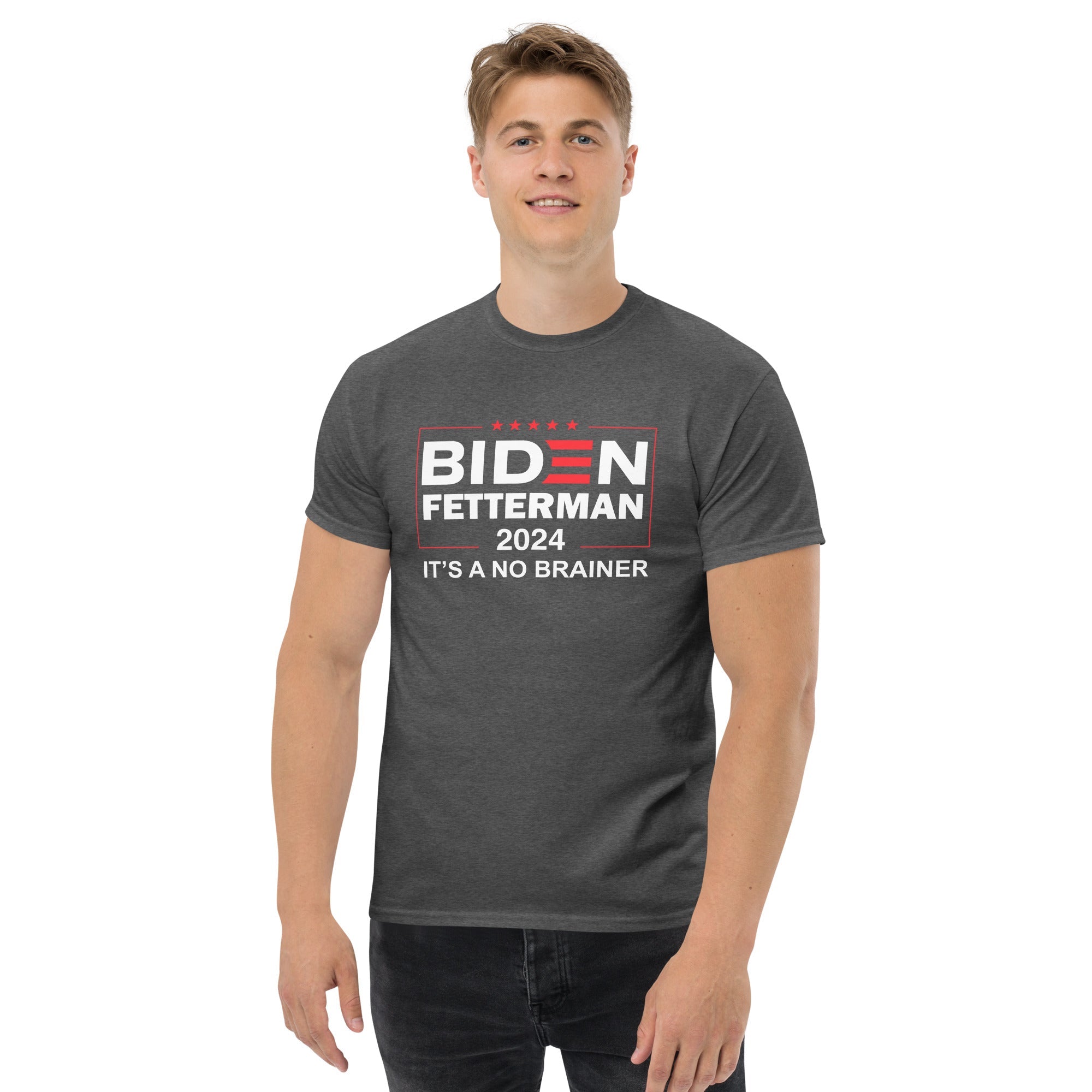 Biden Fetterman 2024 "Its's A No Brainer" T-Shirt