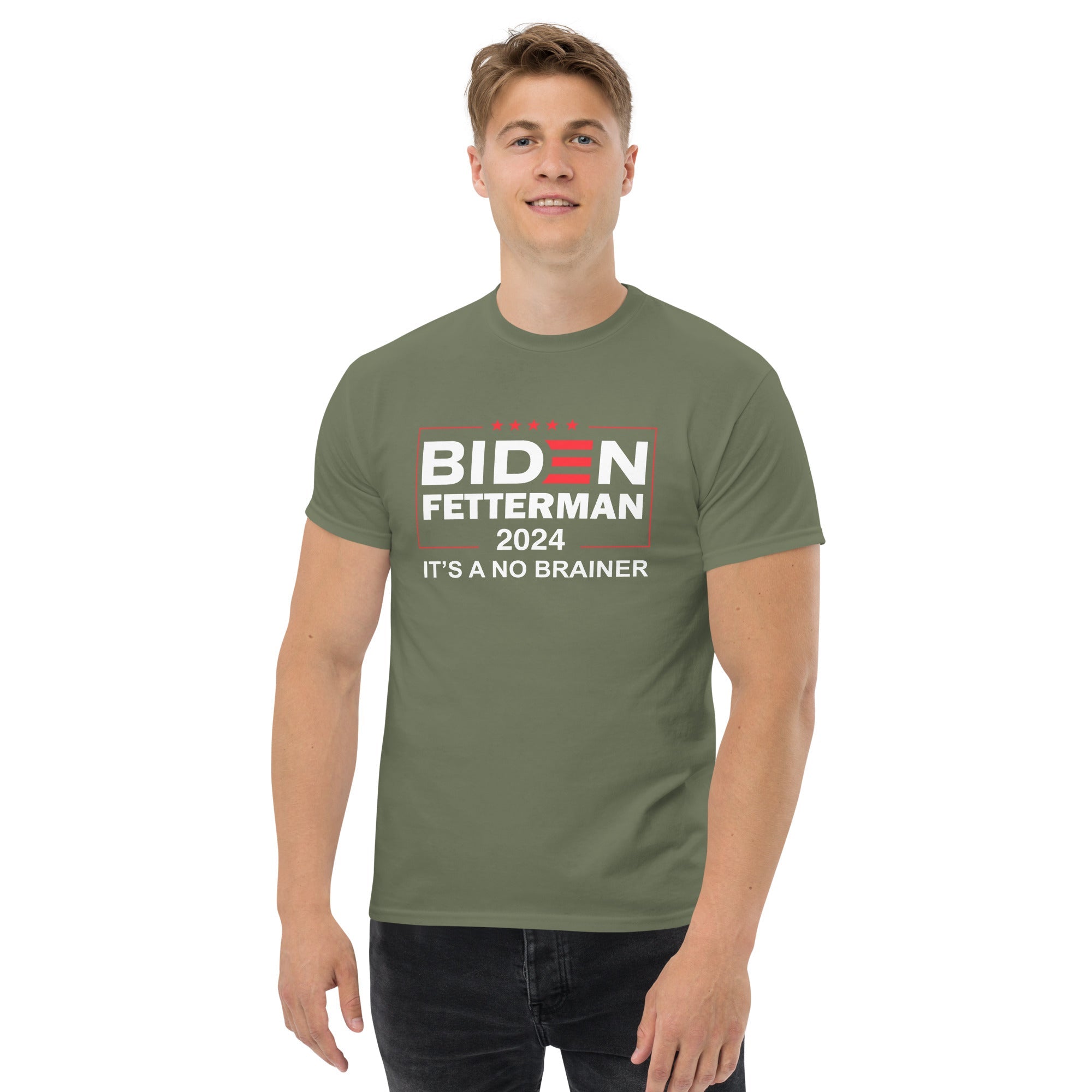 Biden Fetterman 2024 "Its's A No Brainer" T-Shirt