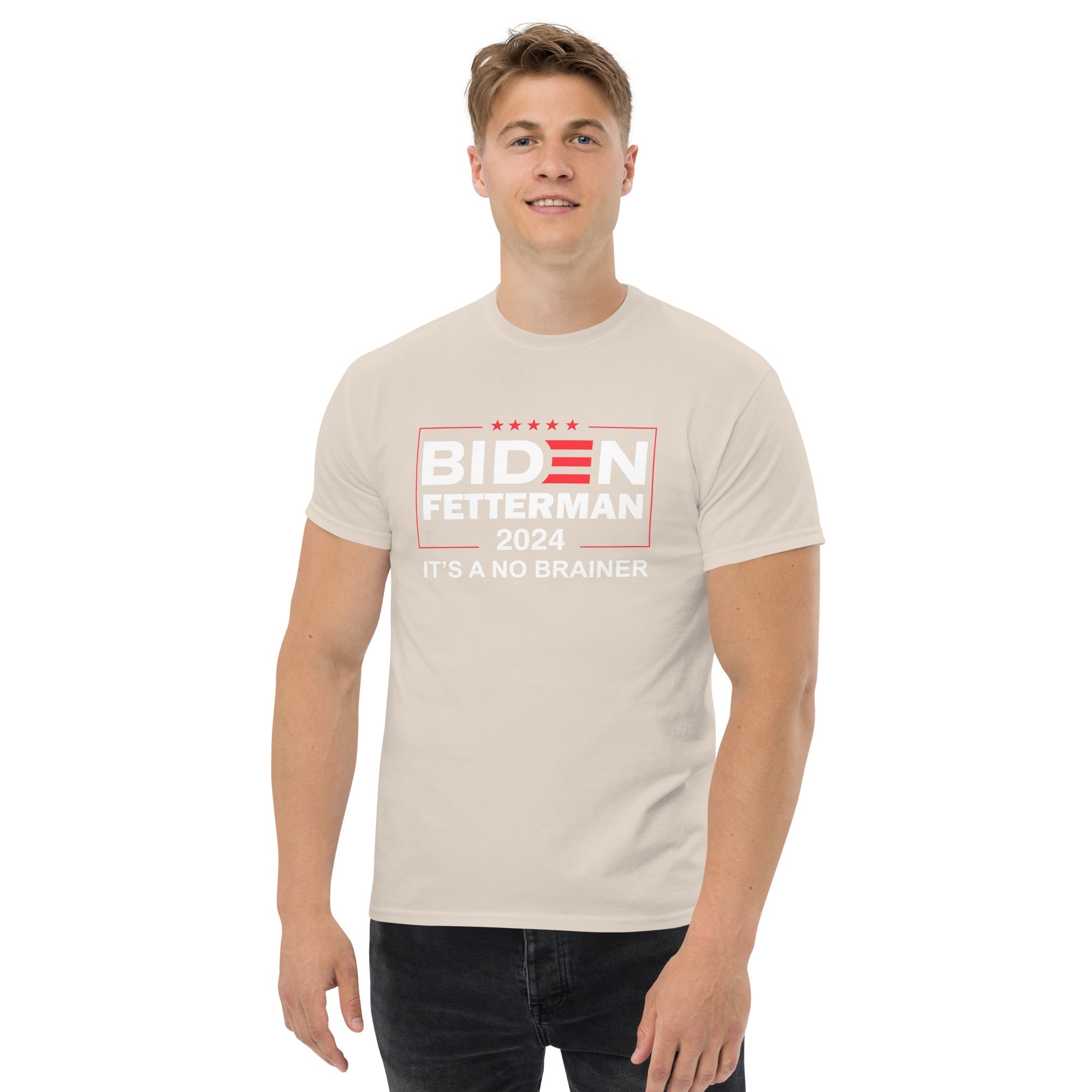 Biden Fetterman 2024 "Its's A No Brainer" T-Shirt