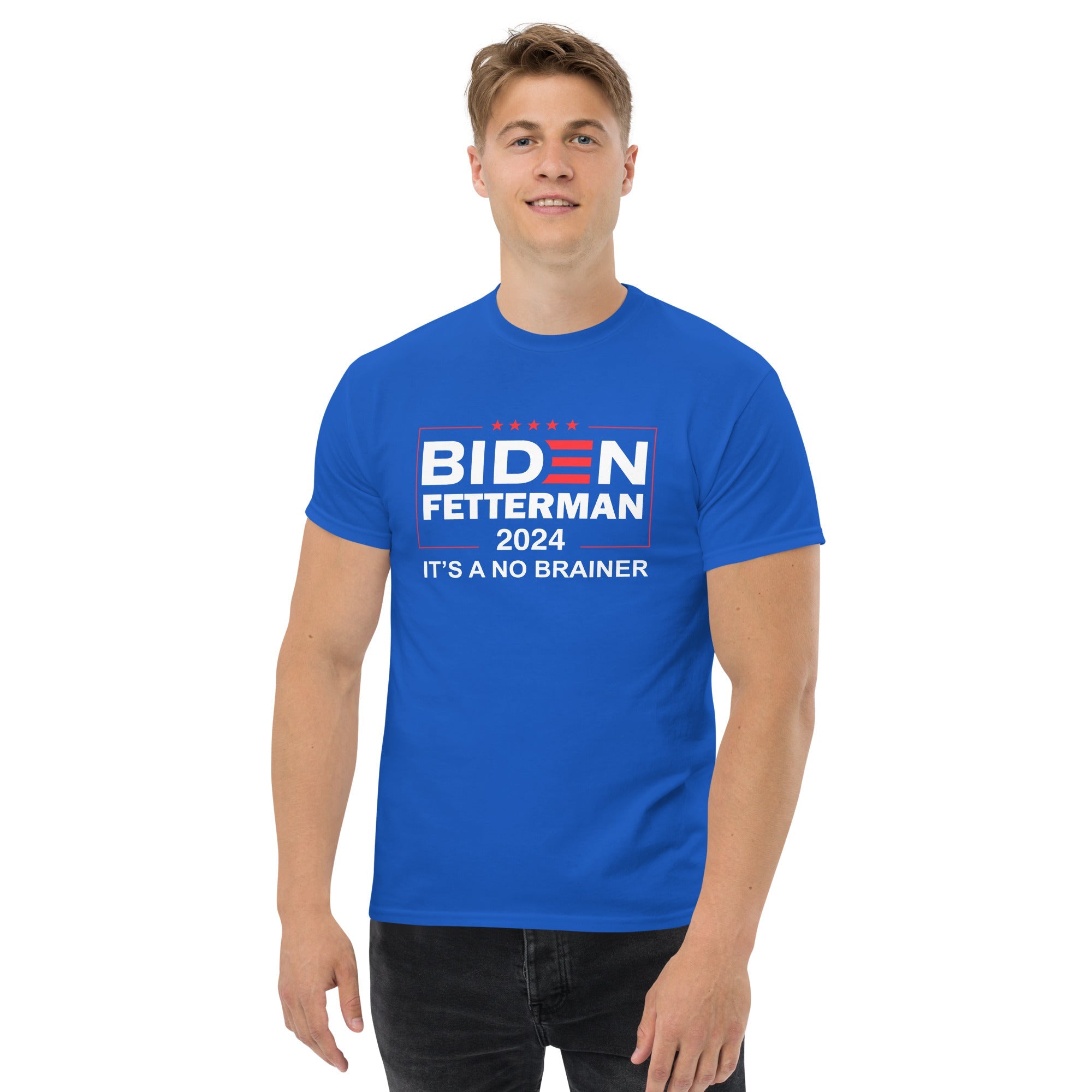 Biden Fetterman 2024 "Its's A No Brainer" T-Shirt