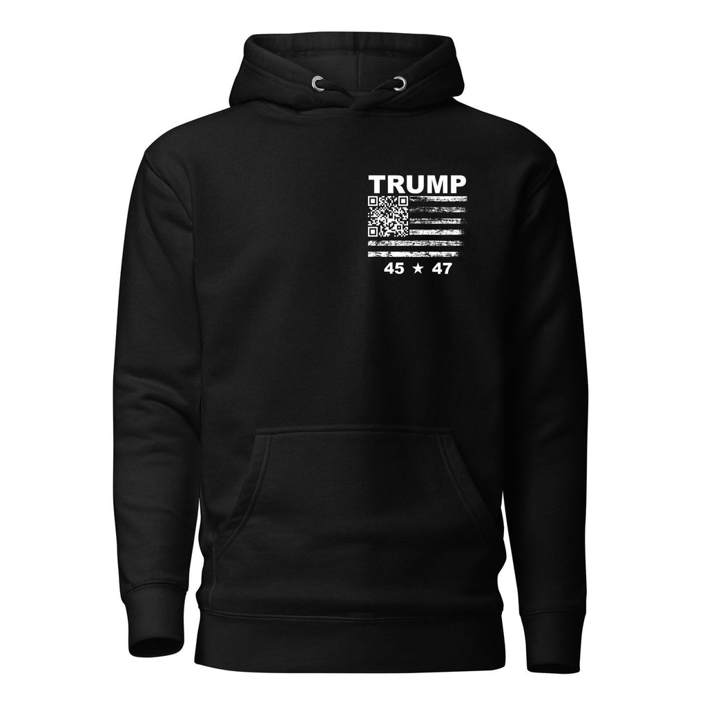 Trump YMCA Troll 45 - 47 Flag QR Sweatshirt