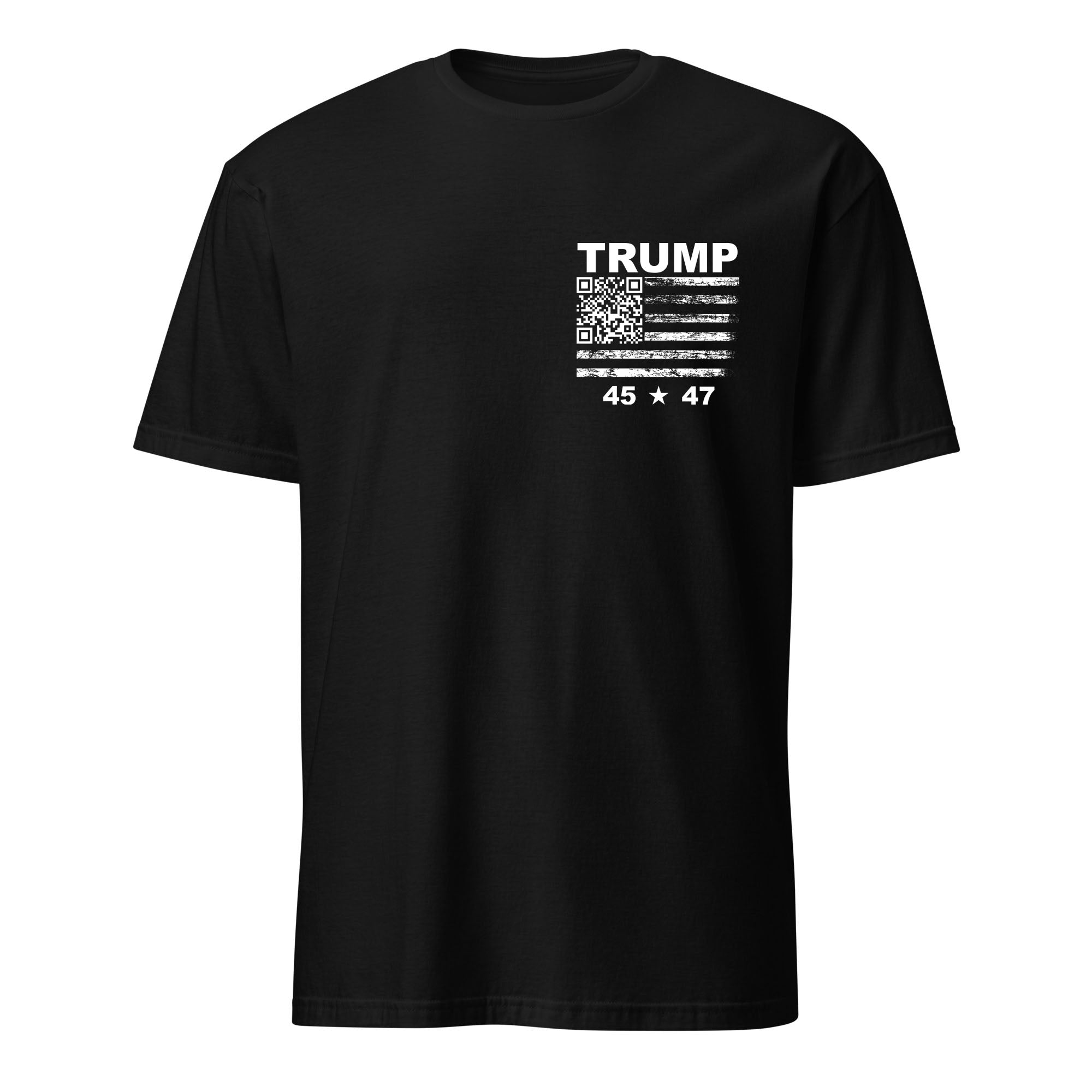 Trump Hillary Dog Troll 45 - 47 Flag QR Shirt
