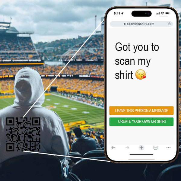 Custom Message QR Hoodie (lookhuman)