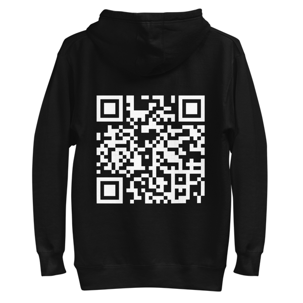 Custom Message QR Hoodie (lookhuman)