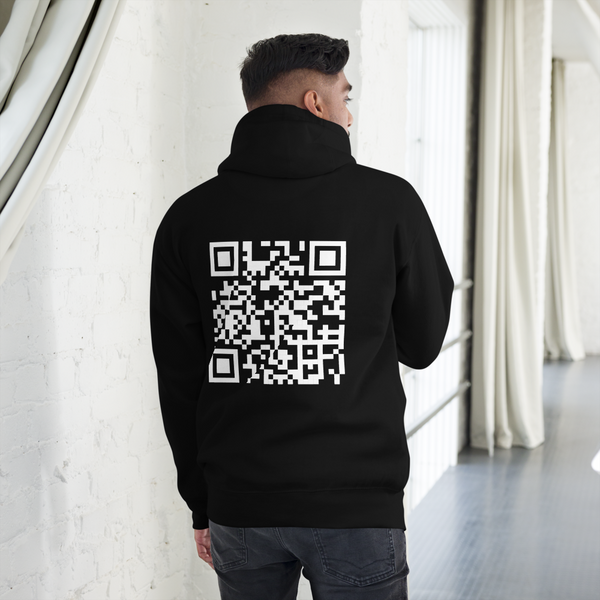 Custom Message QR Hoodie (lookhuman)